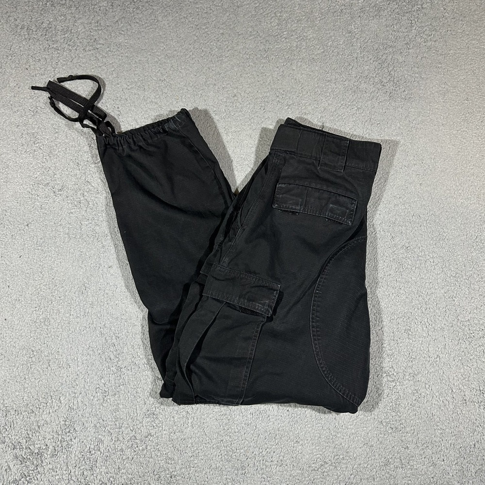 5.11 Tactical Ripstop Workwear Pants Mens Medium Black Cargo #4049